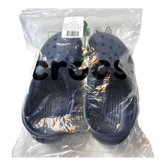 CROCS Classic Unisex Clogs Navy Blue W/7 M/5 Comfort Minimalist Y2k Beach New - Picture 8 of 10